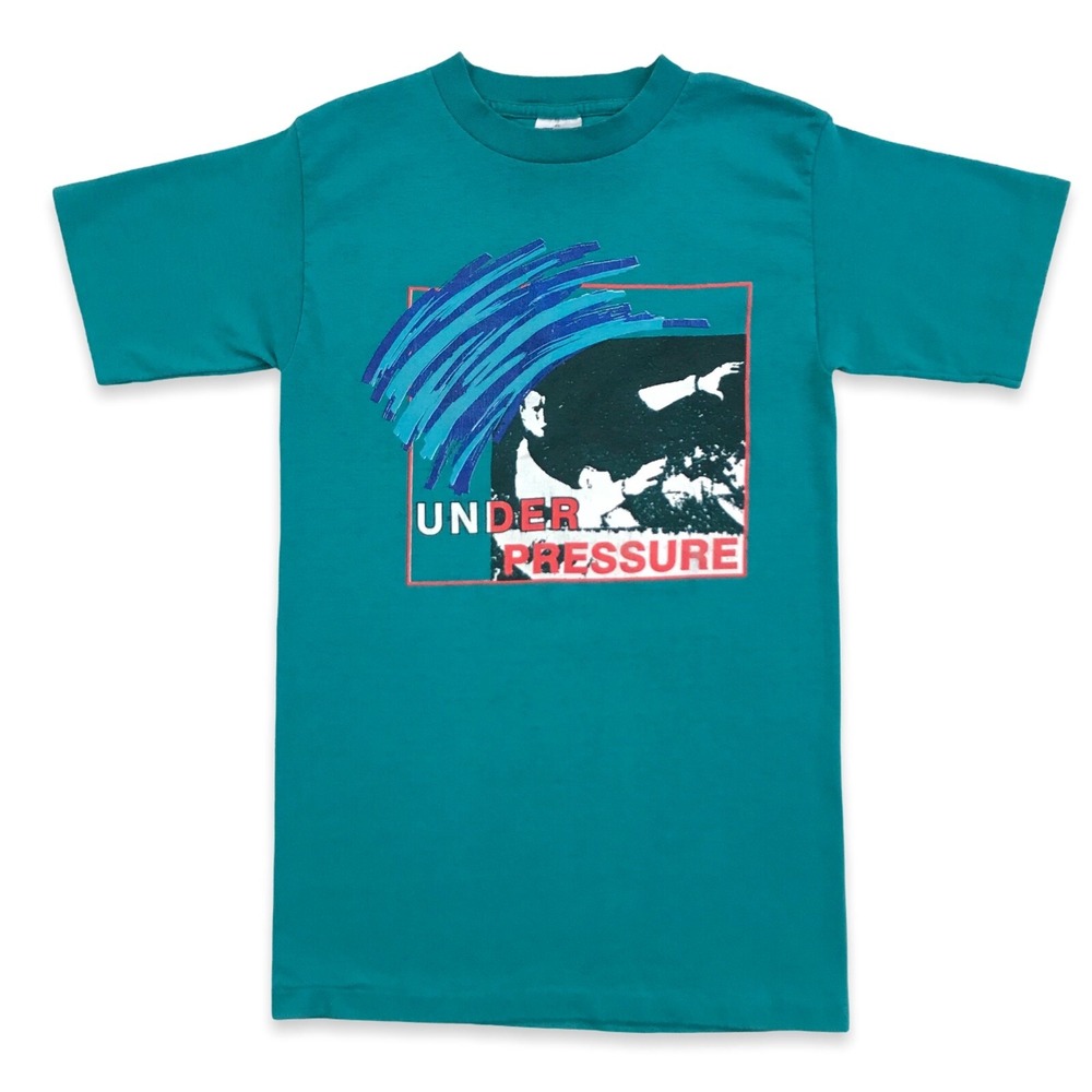 Vintage 80's Under Pressure Surf Shirt Fits Men's Small Fun Tee's